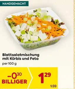 Billa Blattsalatmischung mit Kürbis und Feta Angebot