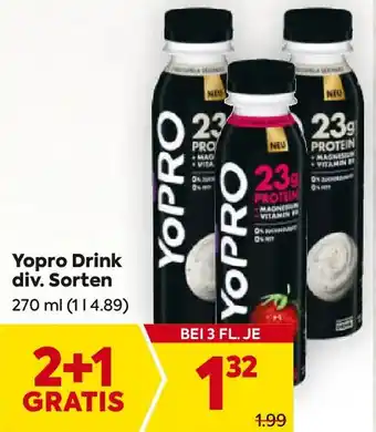 Billa Yopro Drink Angebot