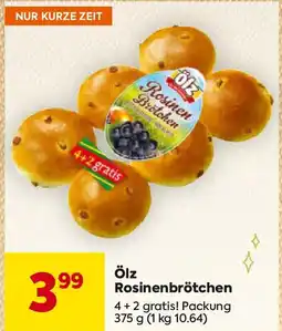 Billa Ölz Rosinenbrötchen Angebot