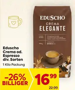Billa Eduscho Crema od. Espresso Angebot