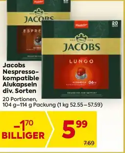 Billa Jacobs Nespresso- kompatible Alukapseln Angebot