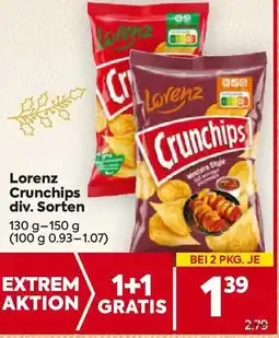 Billa Lorenz Crunchips Angebot
