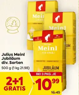 Billa Julius Meinl Jubiläum Angebot