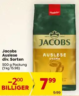 Billa Jacobs Auslese Angebot