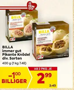 Billa BILLA immer gut Pikante Knödel Angebot