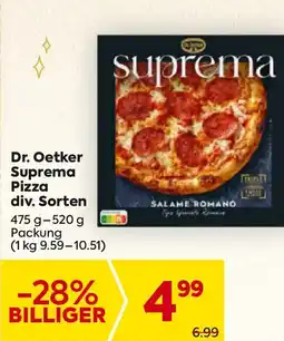 Billa Dr. Oetker Suprema Pizza Angebot
