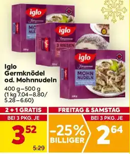 Billa Iglo germknödel od. mohnnudeln Angebot