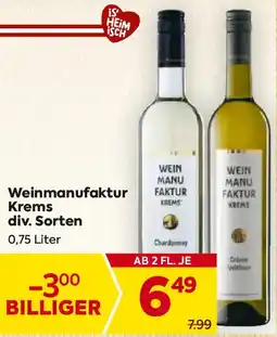 Billa Weinmanufaktur Krems Angebot