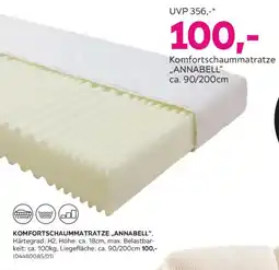 Mömax Komfortschaummatratze annabell Angebot