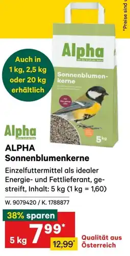 Lagerhaus Alpha Sonnenblumenkerne Angebot