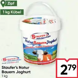 Maximarkt Staufer's Natur Bauern Joghurt Angebot