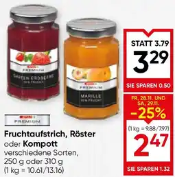 Maximarkt Fruchtaufstrich, Röster oder Kompott Angebot