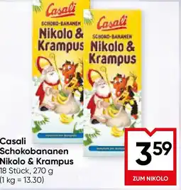 Maximarkt Casali schokobananen nikolo & krampus Angebot