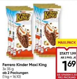 Maximarkt Ferrero Kinder Maxi King Angebot