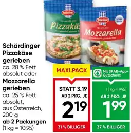 Maximarkt Schärdinger Pizzakäse gerieben Angebot