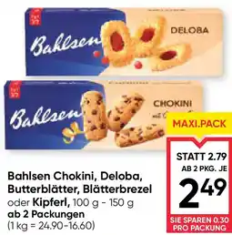 Maximarkt Bahlsen Chokini, Deloba, Butterblätter, Blätterbrezel oder Kipferl, Angebot
