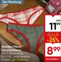 Maximarkt Damen-Pants Geschenkbox Angebot