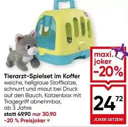 Maximarkt Tierarzt-Spielset im Koffer Angebot