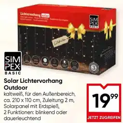 Maximarkt Solar Lichtervorhang Outdoor Angebot