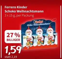 Der Grissemann Ferrero Kinder Schoko Weihnachtsmann Angebot