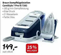 Der Grissemann Braun Dampfbügelstation CareStyle 7 Pro IS 7282 Angebot