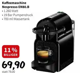 Der Grissemann Kaffeemaschine nespresso en80 Angebot