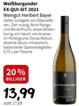 Der Grissemann Weißburgunder EX-QUI-SIT 2021 Angebot