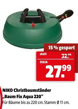 Der Grissemann NIKO Christbaumständer „Baum Fix Aqua 220 Angebot