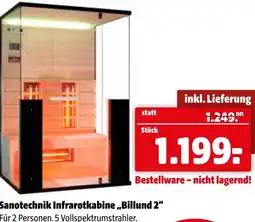Der Grissemann Sanotechnik Infrarotkabine,,Billund 2" Angebot