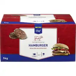 Metro Rinder Hamburger, Preisangabe ohne MwSt. (Preis inkl. MwSt. 2,53 €), METRO Angebot