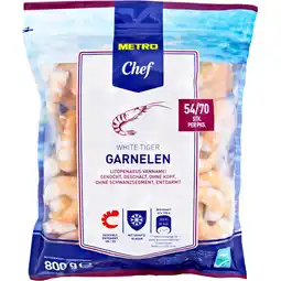 Metro White Tiger Garnelen, Preisangabe ohne MwSt. (Preis inkl. MwSt. 29,69 €), METRO Angebot