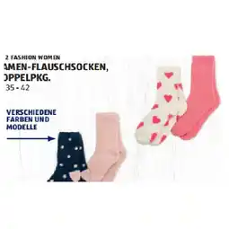 Hofer Damen-Flauschsocken, Doppelpkg. versch. Farben und Modelle HOFER Angebot