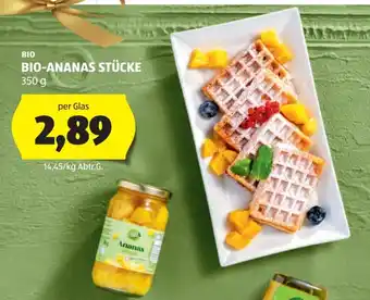 Hofer Bio ananas stücke Angebot