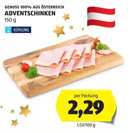 Hofer Adventschinken Angebot