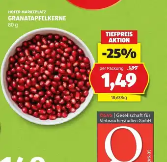 Hofer Granatapfelkern Angebot