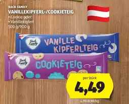 Hofer Vanillekipferl cookieteig Angebot