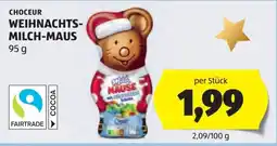Hofer Weihnachtsmilch maus Angebot