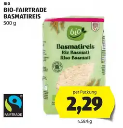 Hofer Bio fairtrade basmatireis Angebot