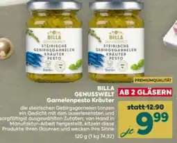 Billa Billa genusswelt Garnelenpesto Kräuter Angebot