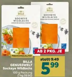 Billa BILLA GENUSSWELT Sockeye Wildlachs Angebot