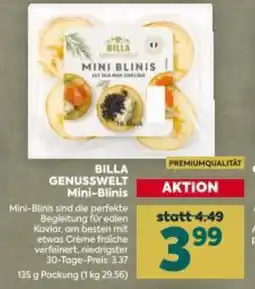Billa BILLA GENUSSWELT Mini-Blinis Angebot