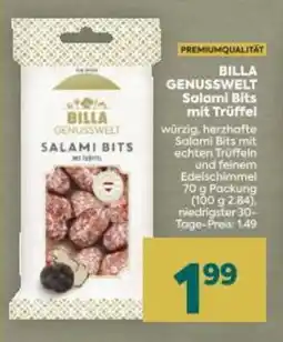 Billa BILLA GENUSSWELT Salami Bits mit Trüffel Angebot