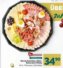 Billa Wurst-Schinken-Käse- Österreich Platte Angebot