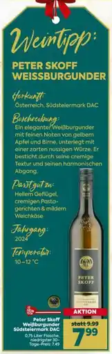 Billa Peter Skoff Weißburgunder Südsteiermark DAC Angebot