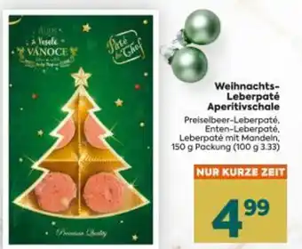 Billa Weihnachts- Leberpaté Aperitivschale Angebot