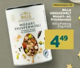 Billa Billa genusswelt mozart-ad. früchtemüsli Angebot