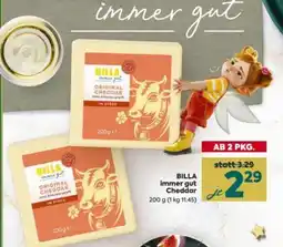 Billa Billa immer gut cheddar Angebot