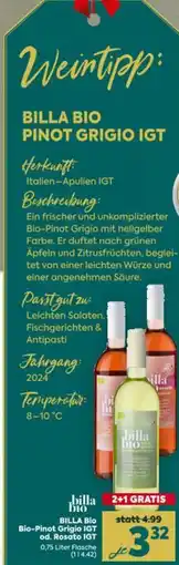 Billa Bio-pinot grigio igt od. rosato igt Angebot