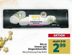 Billa Billa immer gut ziegenkäserolle Angebot