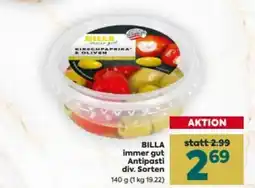 Billa Billa immer gut antipasti div. sorten Angebot